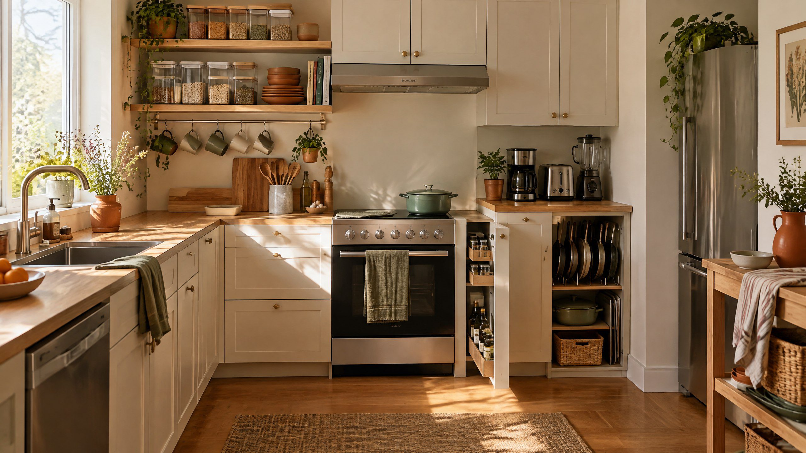 Small kitchen organization